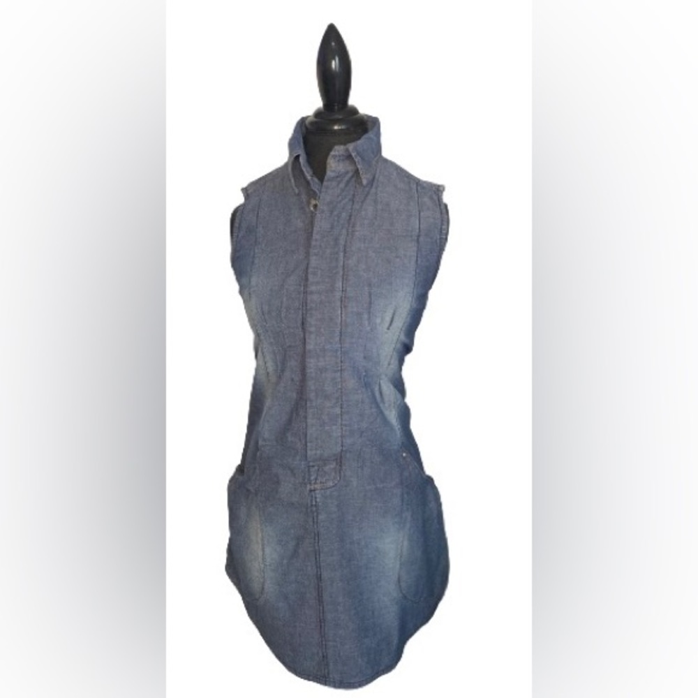 M0B Authentic Sleeveless Denim Dress